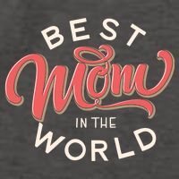 Best Mom In The World Cute Mother's Day Vector Backpack