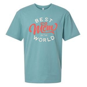 Best Mom In The World Cute Mother's Day Sueded Cloud Jersey T-Shirt