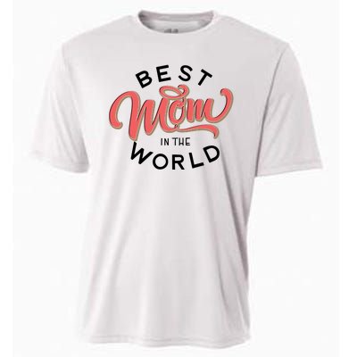 Best Mom In The World Cute Mother's Day Cooling Performance Crew T-Shirt