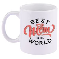 Best Mom In The World Cute Mother's Day 11oz C Handle Ceramic Mug