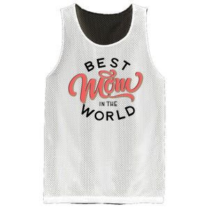 Best Mom In The World Cute Mother's Day Mesh Reversible Basketball Jersey Tank