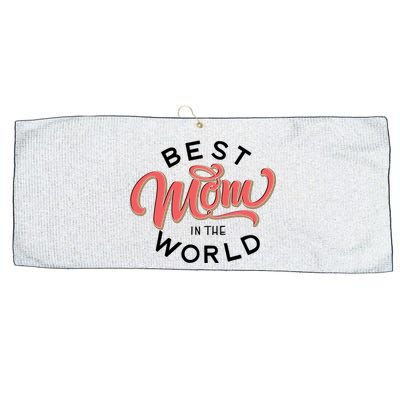 Best Mom In The World Cute Mother's Day Large Microfiber Waffle Golf Towel