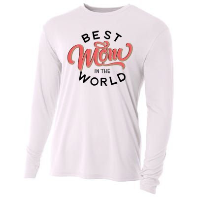 Best Mom In The World Cute Mother's Day Cooling Performance Long Sleeve Crew