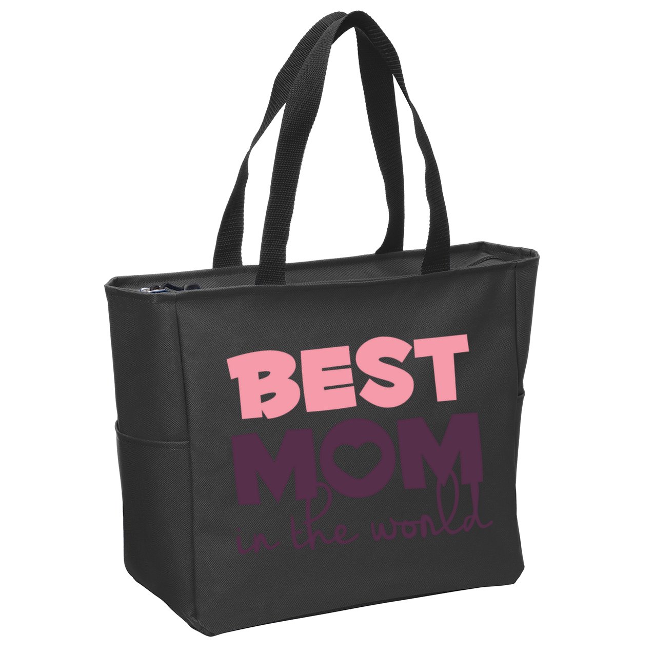 Best Mom In The World Gift Zip Tote Bag