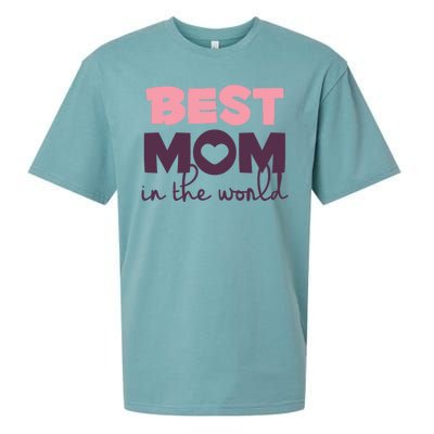 Best Mom In The World Gift Sueded Cloud Jersey T-Shirt