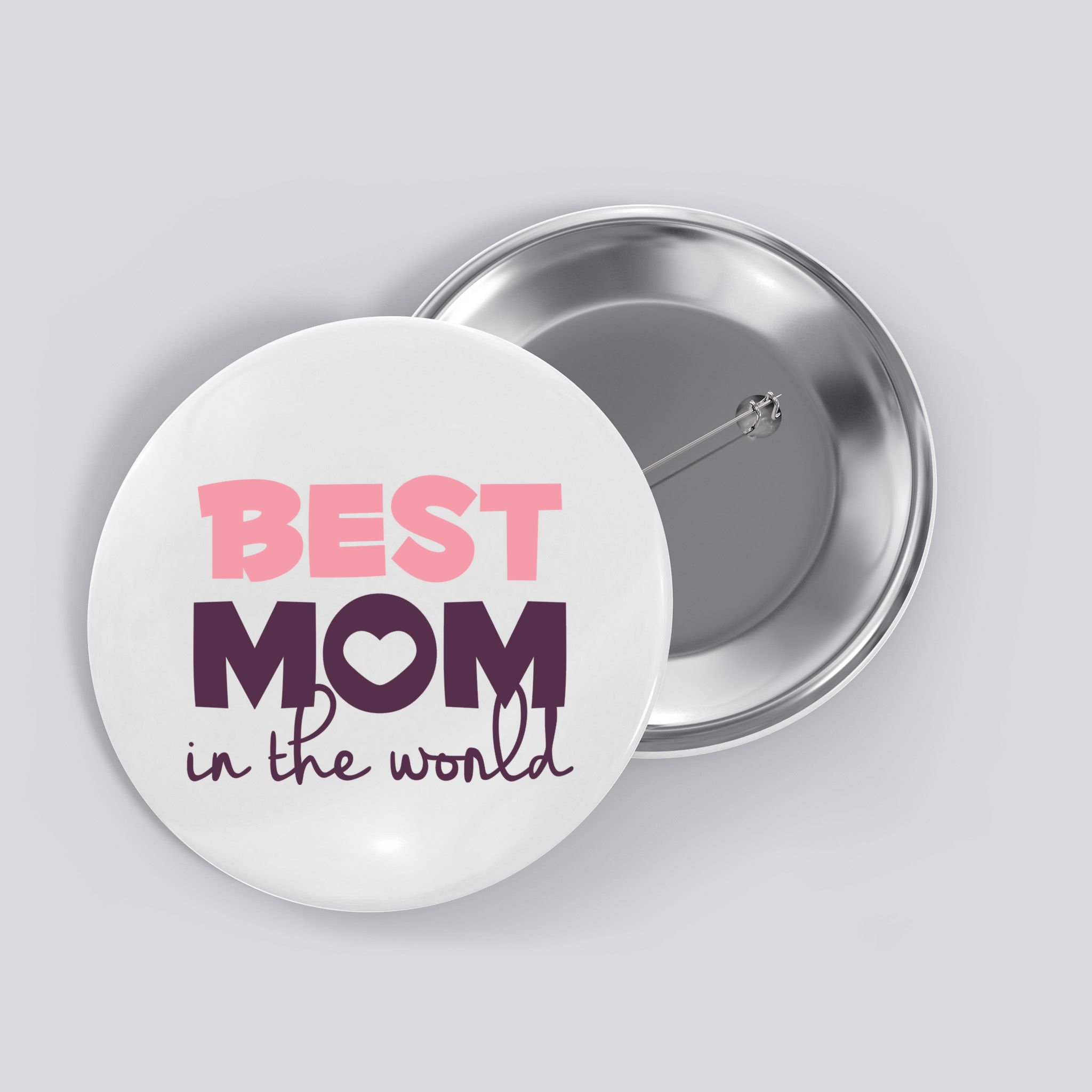 Best Mom In The World Gift Button
