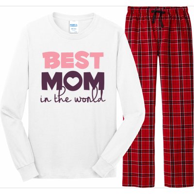 Best Mom In The World Gift Long Sleeve Pajama Set