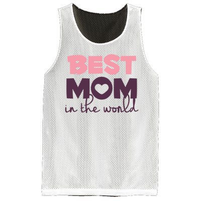 Best Mom In The World Gift Mesh Reversible Basketball Jersey Tank