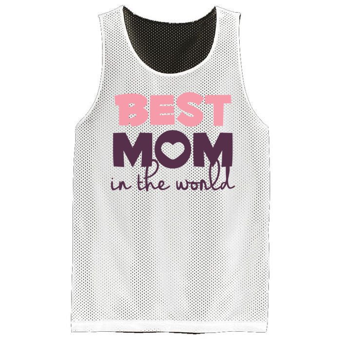 Best Mom In The World Gift Mesh Reversible Basketball Jersey Tank