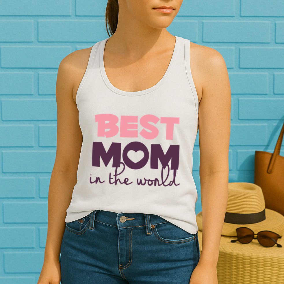Best Mom In The World Gift Womens Tank Top