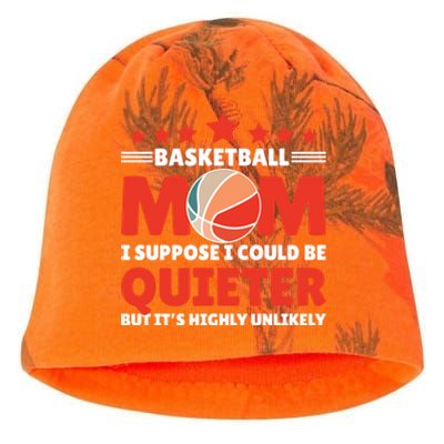 Basketball Mom I Suppose I Could Be Quieter But It's Highly Gift Kati - Camo Knit Beanie