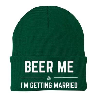 Beer Me Im Getting Married Men Funny Groom Bachelor Party Knit Cap Winter Beanie