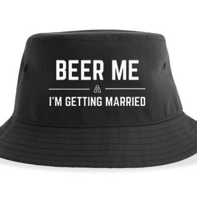 Beer Me Im Getting Married Men Funny Groom Bachelor Party Sustainable Bucket Hat