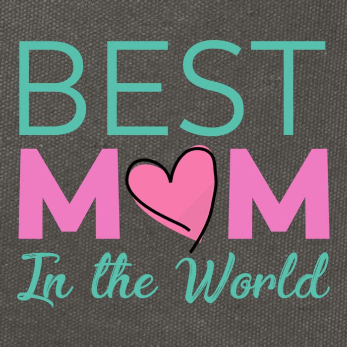 Best Mom in the World - for mom Cotton Canvas Backpack