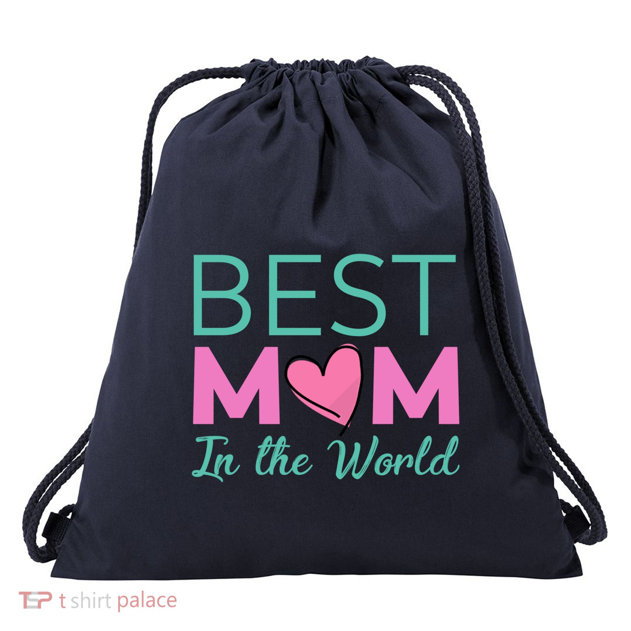 Best Mom in the World - for mom Drawstring Bag