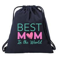 Best Mom in the World - for mom Drawstring Bag
