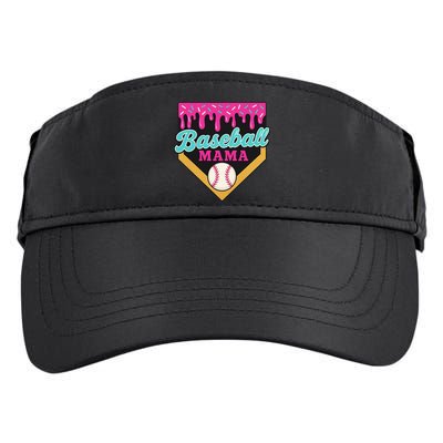 Baseball Mama Ice Cream Drip Adult Drive Performance Visor
