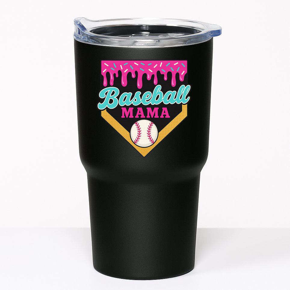 Baseball Mama Ice Cream Drip Tumbler