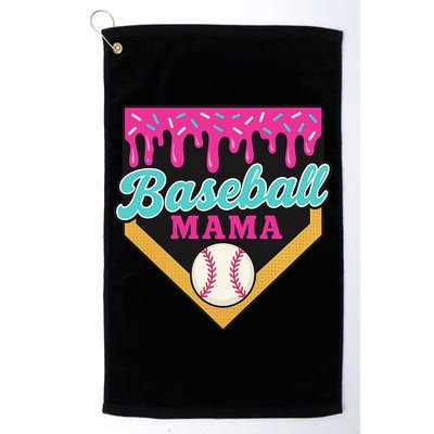 Baseball Mama Ice Cream Drip Golf Towel