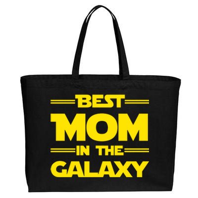 Best Mom In The Galaxy Cotton Canvas Jumbo Tote