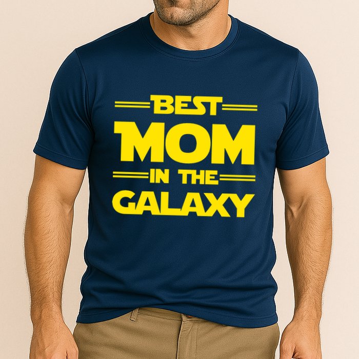 Best Mom In The Galaxy Cooling Performance Crew T-Shirt