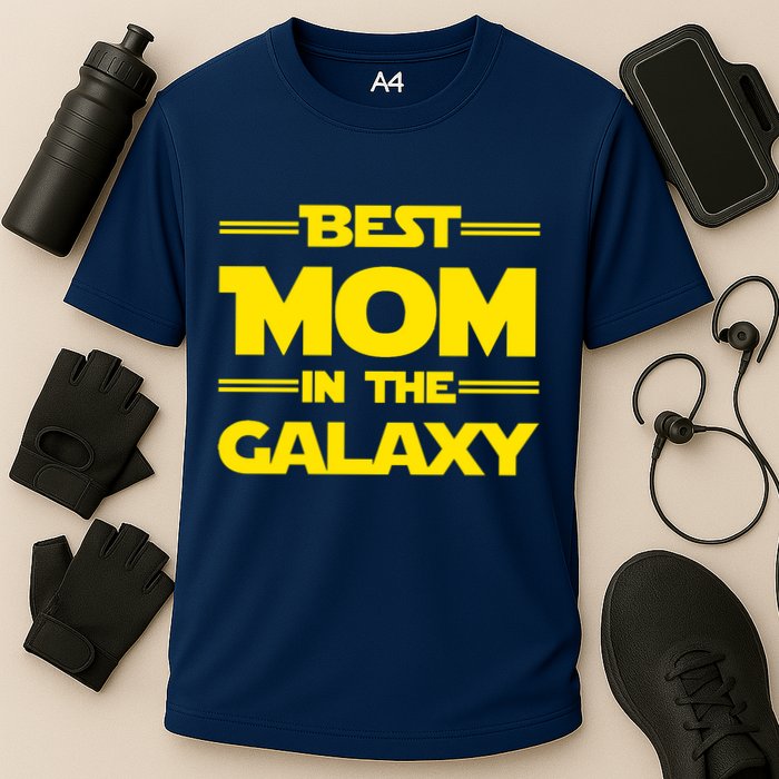Best Mom In The Galaxy Cooling Performance Crew T-Shirt