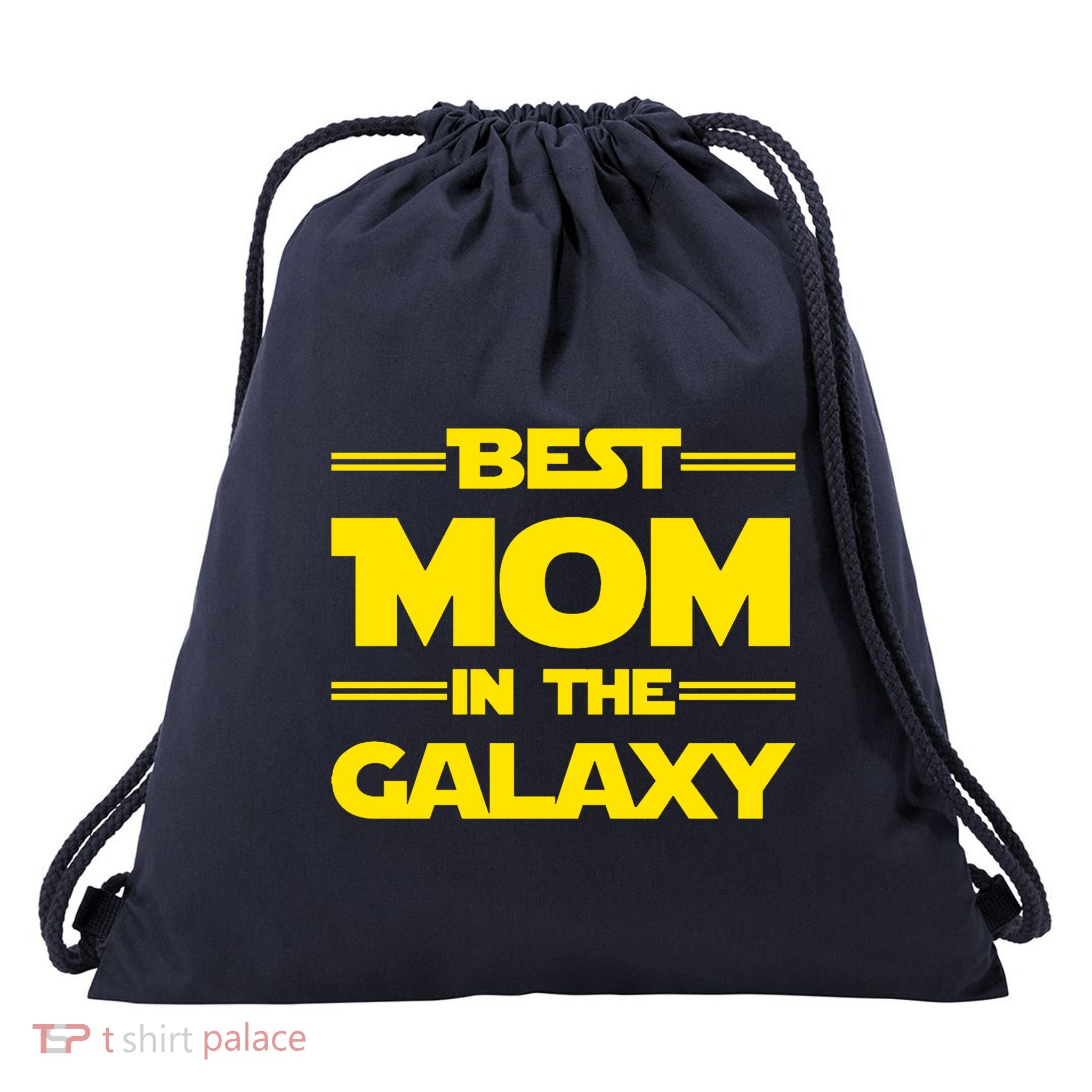 Best Mom In The Galaxy Drawstring Bag