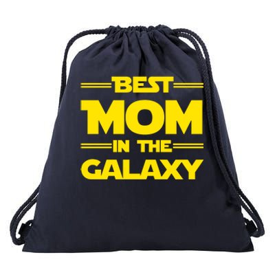 Best Mom In The Galaxy Drawstring Bag