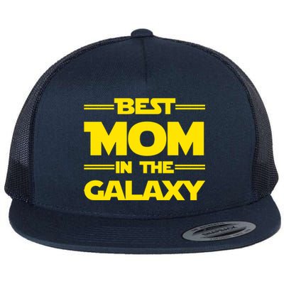 Best Mom In The Galaxy Flat Bill Trucker Hat