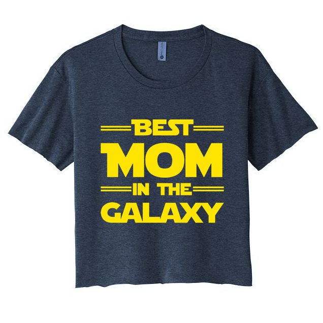 Best Mom In The Galaxy Crop Top