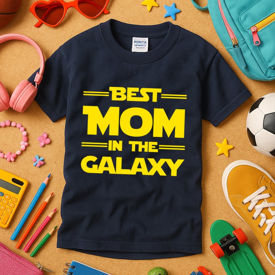 Best Mom In The Galaxy Kids T-Shirt
