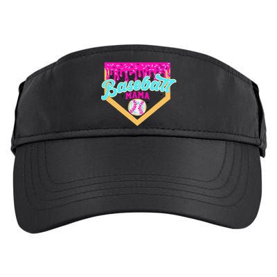 Baseball Mama Ice Cream Drip Funny Baseball Mother's Day  Adult Drive Performance Visor