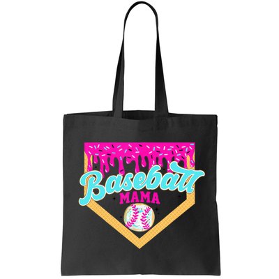 Baseball Mama Ice Cream Drip Funny Baseball Mother's Day  Bag