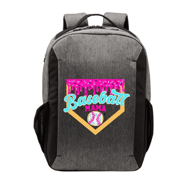 Baseball Mama Ice Cream Drip Funny Baseball Mother's Day  Vector Backpack
