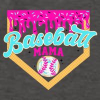 Baseball Mama Ice Cream Drip Funny Baseball Mother's Day  Vector Backpack