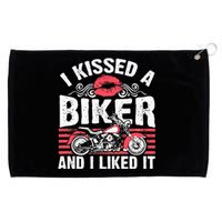 Bikers Motorcycling I Kissed A Biker And I Liked It Grommeted Golf Towel