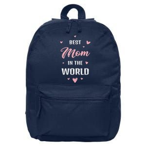 Best Mom In The World Best Mom Ever Mothers Day Design 16 in Basic Backpack