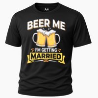 Beer Me I'm Getting Married Funny Groom Bachelor Party Cooling Performance Crew T-Shirt