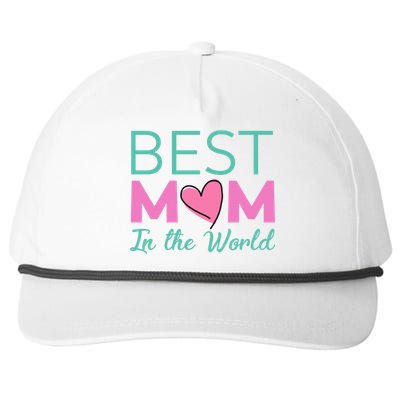 Best Mom In The World Cool Gift Cool Gift For Mom Funny Gift Snapback Five-Panel Rope Hat