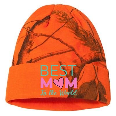 Best Mom In The World Cool Gift Cool Gift For Mom Funny Gift Kati Licensed 12" Camo Beanie