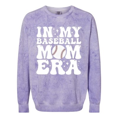 Baseball Mom In My Baseball Mom Era Colorblast Crewneck Sweatshirt