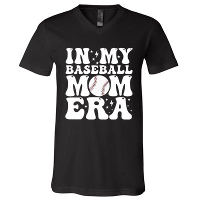 Baseball Mom In My Baseball Mom Era V-Neck T-Shirt