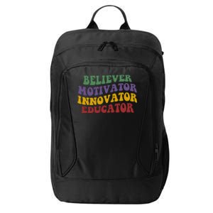 Believer Motivator Innovator Educator City Backpack