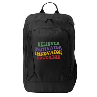 Believer Motivator Innovator Educator City Backpack