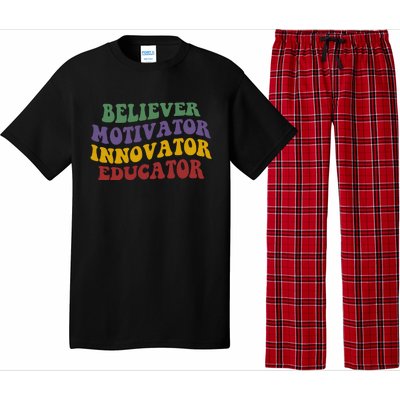 Believer Motivator Innovator Educator Pajama Set