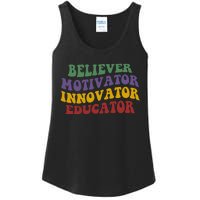 Believer Motivator Innovator Educator Ladies Essential Tank