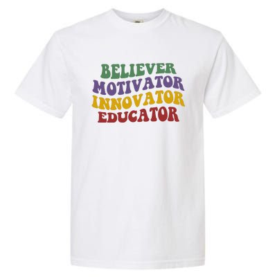 Believer Motivator Innovator Educator Garment-Dyed Heavyweight T-Shirt