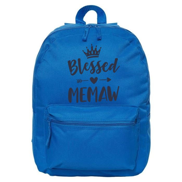 Blessed Memaw Idea From Grand Cute Mothers Day Memaw Cool Gift 16 in Basic Backpack