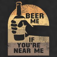Beer Me If YouRe Near Me 7 Panel Mesh Trucker Snapback Hat