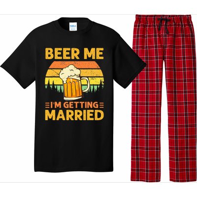 Beer Me Im Getting Married Men Funny Groom Bachelor Party Pajama Set